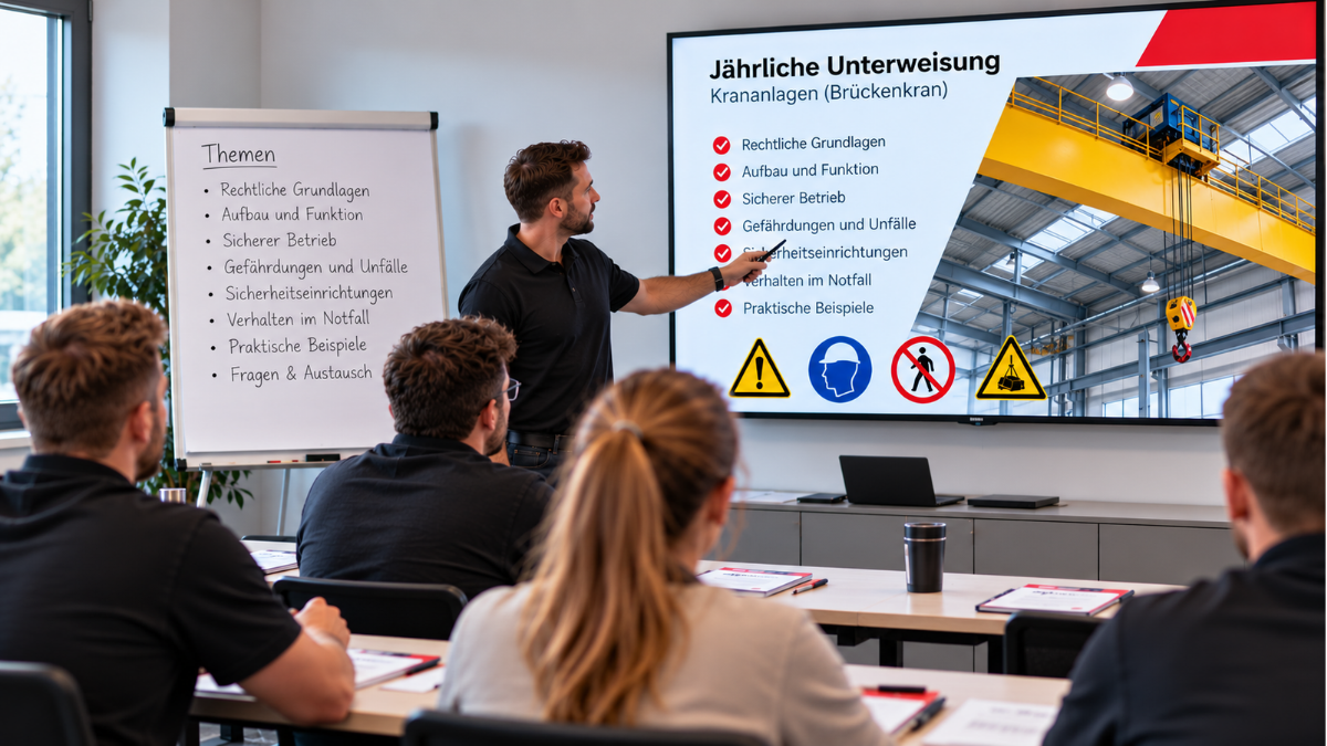 Jährliche Unterweisung Kran