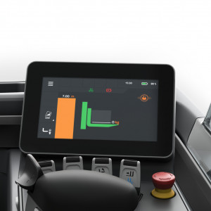 Toyota Schubmaststapler Touchdisplay